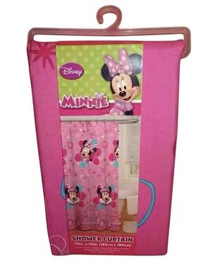 Disney Minnie Mouse Pink Shower Curtain